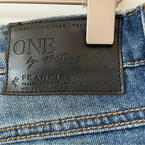 One Teaspoon NWOT Frankies Low-Slung Drop Rise Baggy Denim Boyfriend Shorts 4 - Picture 9 of 10